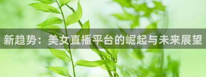 jrkan直播体育nba：新趋势：美女直播平台的崛起与未来展望